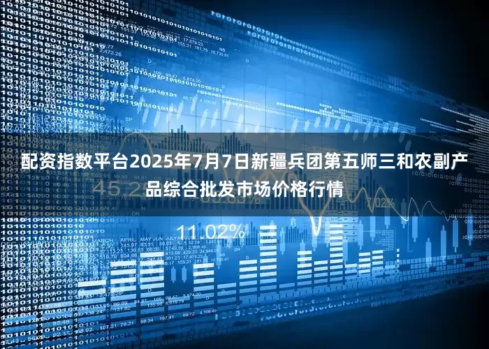 配资指数平台2025年7月7日新疆兵团第五师三和农副产品综合批发市场价格行情