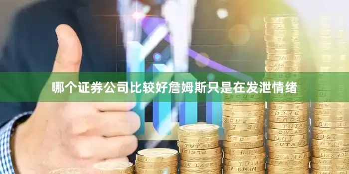 哪个证券公司比较好詹姆斯只是在发泄情绪